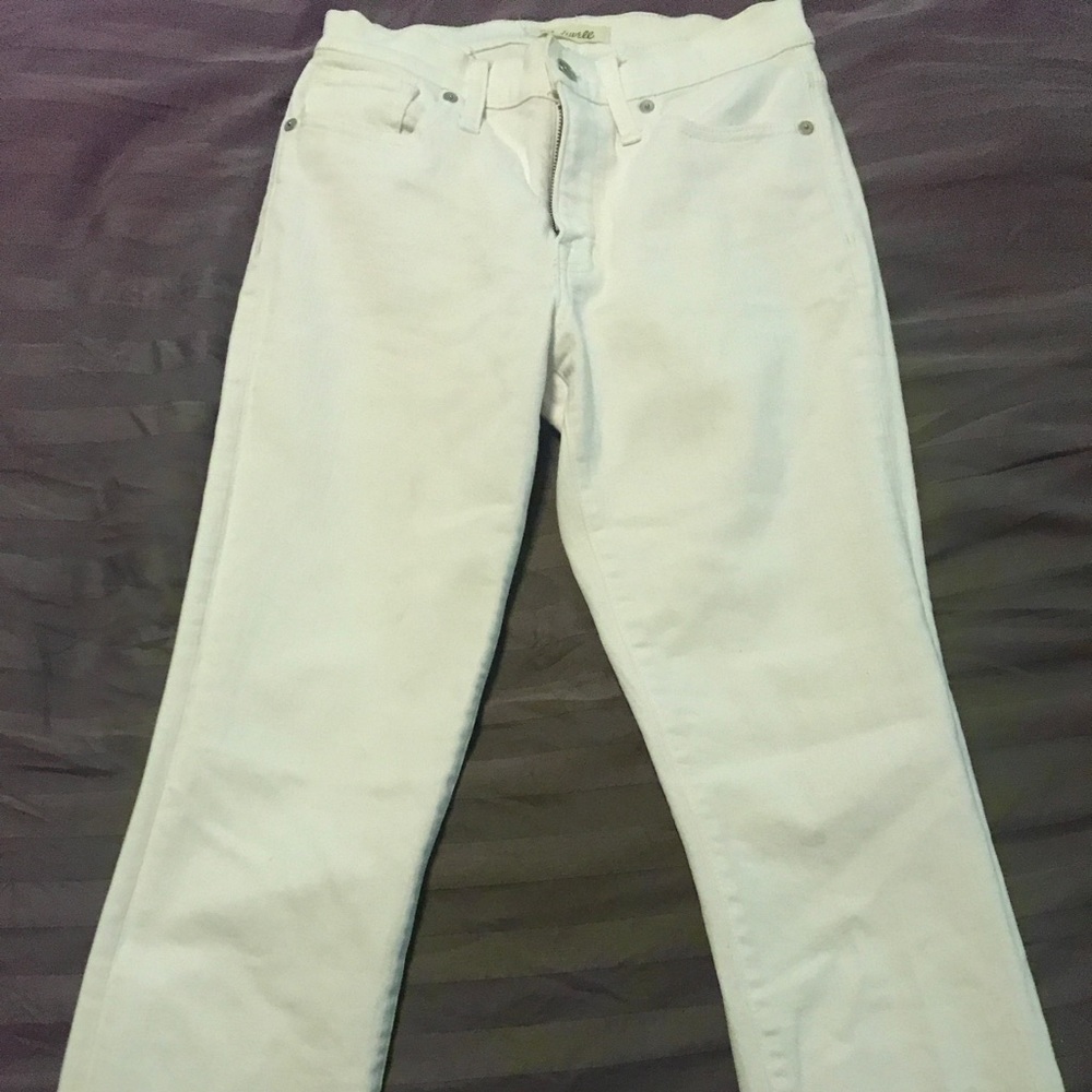 Madewell 9” White Skinny Jeans (26)